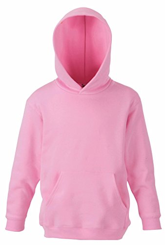 Fruit of the Loom: Kids` Hooded Sweat 62-043-0, Größe:128 (7-8);Farbe:Light Pink von Fruit of the Loom