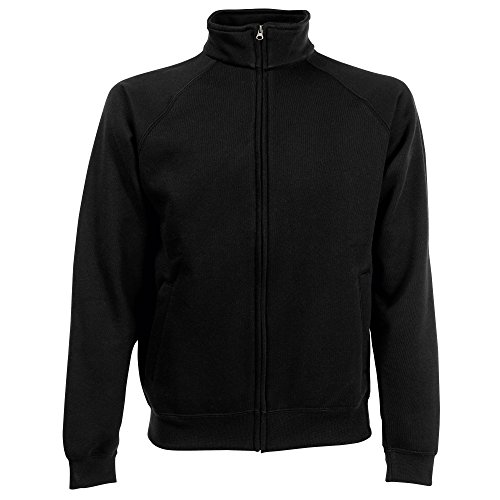 Fruit of The Loom Herren Sweatjacke (XL) (Schwarz) von Fruit of the Loom