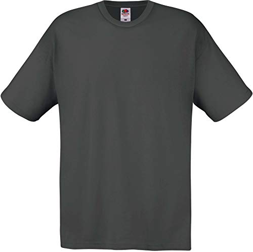 Fruit Of The Loom Original Full Cut, T-Shirt Gr. XXL, Grau (light graphite) von Fruit of the Loom