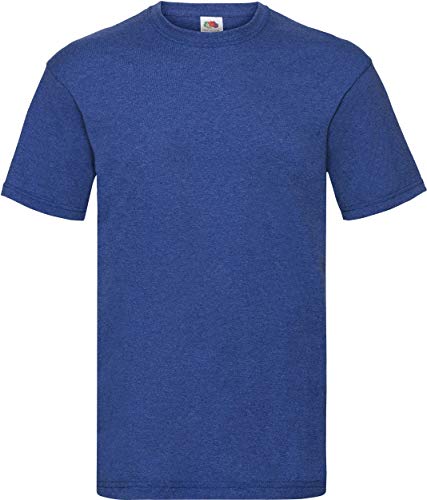 Fruit of The Loom Herren T-Shirt Valueweight T Blau Retro Heather Royal 3XL von Fruit of the Loom