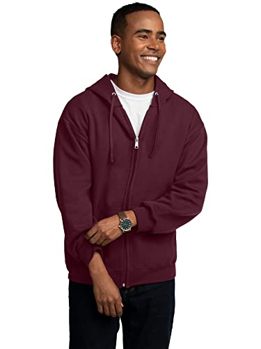 Fruit of The Loom Men's Eversoft Fleece Sweatshirts & Hoodies, Full Zip-Maroon, Medium von Fruit of the Loom