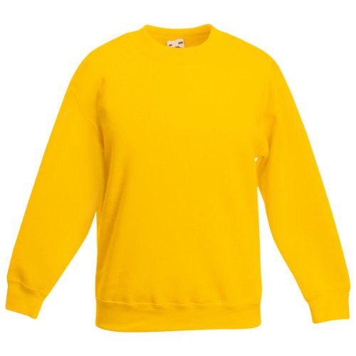 Fruit of the Loom, Kinder-Sweatshirt Gr. 5 Jahre, Yellow - sunflower von Fruit of the Loom