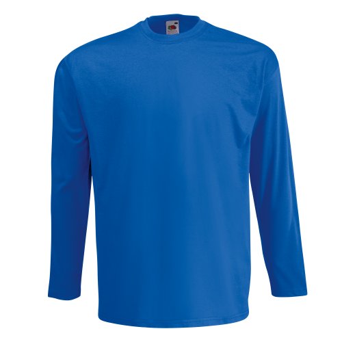 Fruit of the Loom, Langarmshirt für Herren mit Rundhalsausschnitt Gr. 56, blau - royal Fruit of the Loom, Langarmshirt für Herren mit Rundhalsausschnitt Gr. 56, blau - royal von Fruit of the Loom