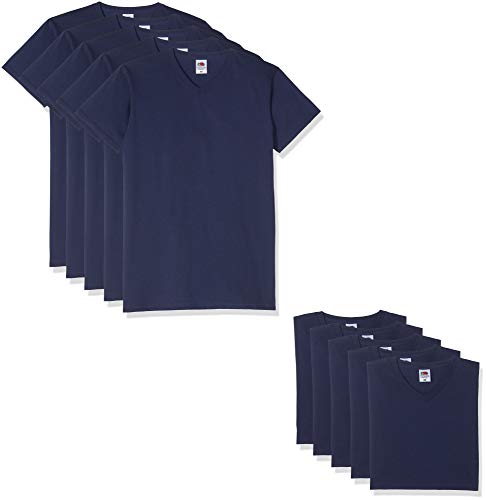 Fruit of the Loom 10 T Shirts V-Neck Weiss M L XL XXL V-Ausschnitt Diverse Farben auswählbar von Fruit of the Loom