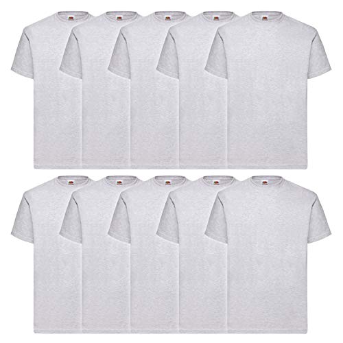 Fruit of the Loom 10 T Shirts Valueweight S M L XL XXL 3XL 4XL 5XL Übergröße Diverse Farbsets auswählbar, Größe:4XL, Farbe:grau Fruit of the Loom 10 T Shirts Valueweight S M L XL XXL 3XL 4XL 5XL Übergröße Diverse Farbsets auswählbar, Größe:4XL, Farbe:grau von Fruit of the Loom