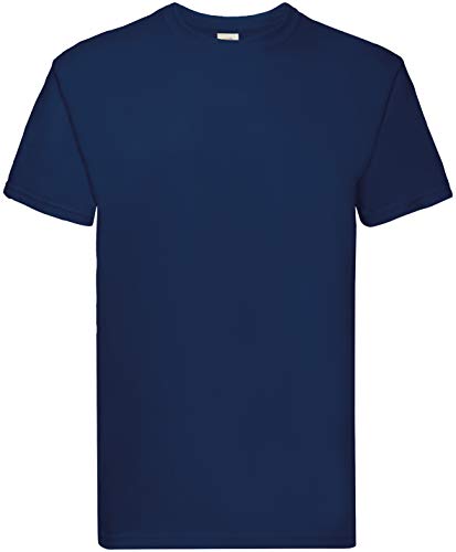 Fruit of the Loom 10er Pack Super Premium T Herren Damen Unisex T-Shirt schwere Qualität NEU, Farbe:Navy, Größe:3XL von Fruit of the Loom