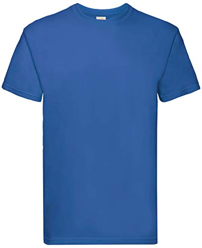 Fruit of the Loom 10er Pack Super Premium T Herren Damen Unisex T-Shirt schwere Qualität NEU, Farbe:royal, Größe:2XL von Fruit of the Loom