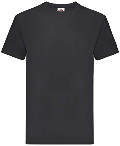 Fruit of the Loom 10er Pack Super Premium T Herren Damen Unisex T-Shirt schwere Qualität NEU, Farbe:schwarz, Größe:3XL von Fruit of the Loom