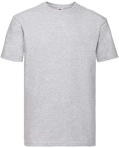 Fruit of the Loom 10er Pack Super Premium T Herren Damen Unisex T-Shirt schwere Qualität NEU, Größe:3XL, Farbe:Graumeliert von Fruit of the Loom