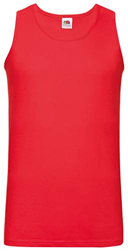 Fruit of the Loom 10er Pack Valueweight Athletic Vest Unterhemd, Farbe:rot, Größe:XL von Fruit of the Loom