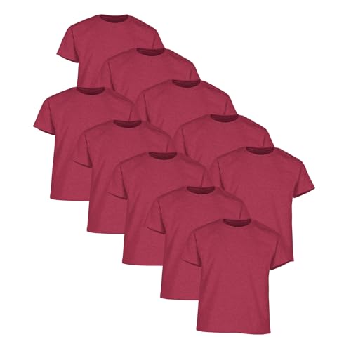 Fruit of the Loom 10er-Pack Valueweight Kinder T-Shirt, Vintage Heather Red, 128 Fruit of the Loom 10er-Pack Valueweight Kinder T-Shirt, Vintage Heather Red, 128 von Fruit of the Loom