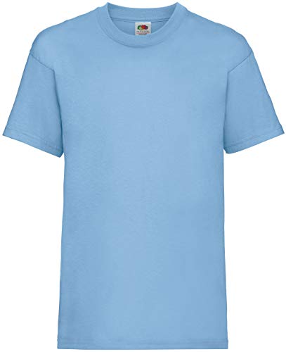 Fruit of the Loom 10er Pack Valueweight T Kids T-Shirt Kinder Unisex NEU, Farbe:Pastellblau, Größe:140 von Fruit of the Loom