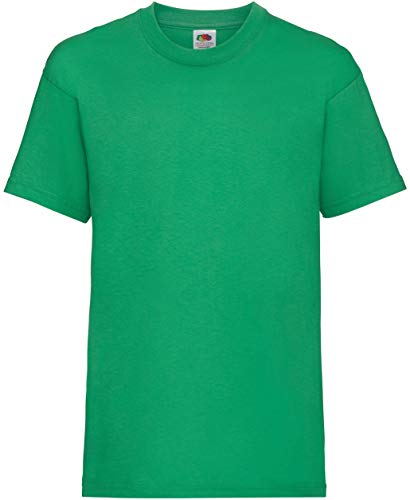 Fruit of the Loom 10er Pack Valueweight T Kids T-Shirt Kinder Unisex NEU, Farbe:maigrün, Größe:152 von Fruit of the Loom