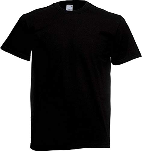 Fruit of the Loom 11030S Herren T-Shirt, Gr. 48 (S), schwarz (schwarz) von Fruit of the Loom