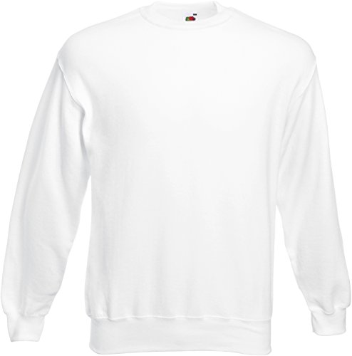 Fruit of the Loom 12200U Herren Sweatshirt, Gr. 56 (XXL), wei? (weiss) von Fruit of the Loom