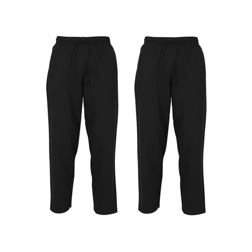 Fruit of the Loom 2er Pack Classic Open Hem Jog Pants Jogginghose Trainingshose Herren, Black, XXL Fruit of the Loom 2er Pack Classic Open Hem Jog Pants Jogginghose Trainingshose Herren, Black, XXL von Fruit of the Loom