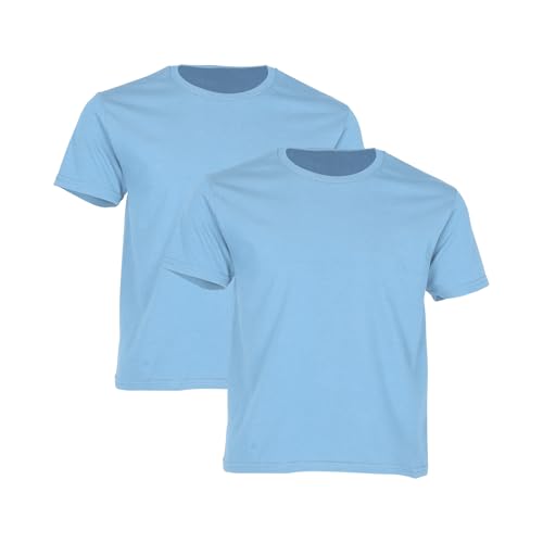 Fruit of the Loom 2er-Pack Iconic Kinder T-Shirt, Sky Blue, 152 Fruit of the Loom 2er-Pack Iconic Kinder T-Shirt, Sky Blue, 152 von Fruit of the Loom