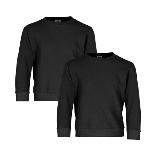 Fruit of the Loom 2er Pack Kids´ Classic Set-In Sweat Kinder Sweatshirt, Black, 164 Fruit of the Loom 2er Pack Kids´ Classic Set-In Sweat Kinder Sweatshirt, Black, 164 von Fruit of the Loom