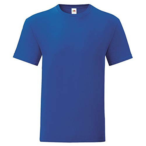 Fruit of the Loom 3er Pack Iconic T Herren T-Shirt Mehrpack Größe S - 5XL, Größe:L, Farbe:royal von Fruit of the Loom