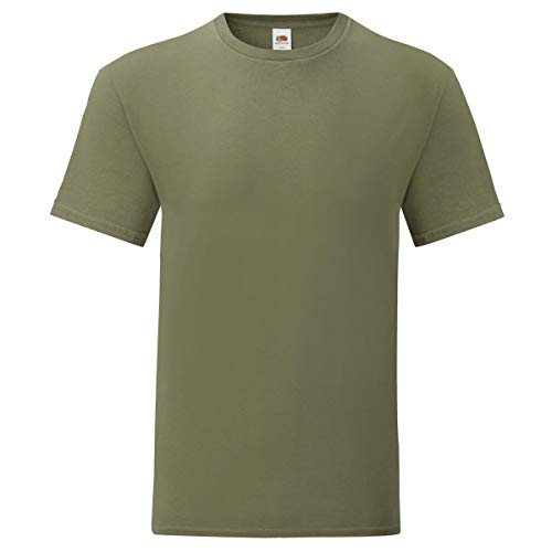 Fruit of the Loom 3er Pack Iconic T Herren T-Shirt Mehrpack Größe S - 5XL, Größe:M, Farbe:Oliv Fruit of the Loom 3er Pack Iconic T Herren T-Shirt Mehrpack Größe S - 5XL, Größe:M, Farbe:Oliv von Fruit of the Loom