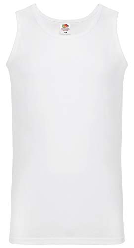 Fruit of the Loom 3er Pack VALUEWEIGHT ATHLETIC VEST, Weiß, L, Ärmellos, Leibchen, Sport, Komfort, Unterhemd, Männer, Herren, Athletisches Unterhemd, 1981409031 Fruit of the Loom 3er Pack VALUEWEIGHT ATHLETIC VEST, Weiß, L, Ärmellos, Leibchen, Sport, Komfort, Unterhemd, Männer, Herren, Athletisches Unterhemd, 1981409031 von Fruit of the Loom