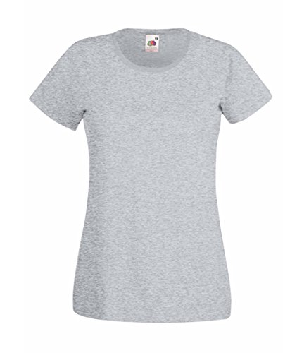 Fruit of the Loom 5er Pack Damen T-Shirt Größe S Farbe Grau von Fruit of the Loom