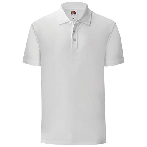 Fruit of the Loom 5er Pack Iconic Polo Shirt Herren Poloshirt Mehrpack Größe S - 3XL, Farbe:weiß, Größe:3XL von Fruit of the Loom