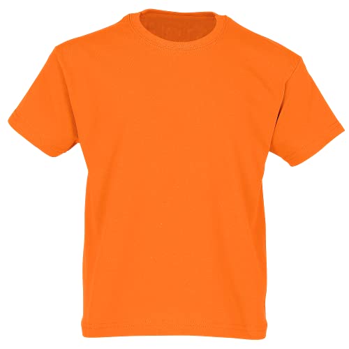 Fruit of the Loom 5er Pack Kids Original T-Shirt, Farbe:orange, Größe:164 von Fruit of the Loom