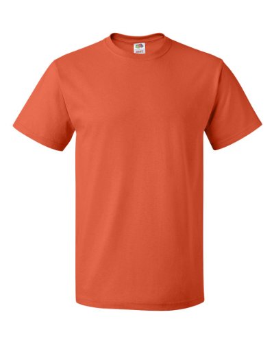 Fruit of the Loom 5er Pack T-Shirts, poppy orange, Größe M von Fruit of the Loom