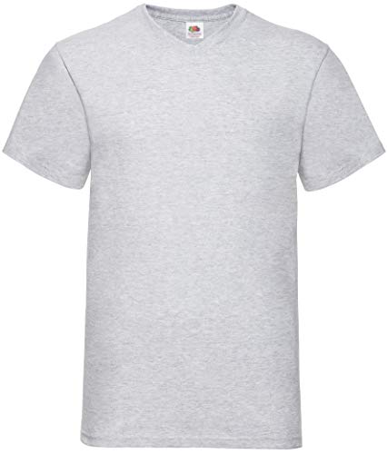 Fruit of the Loom 5er Pack Valueweight V-Neck T Unisex T-Shirt V Ausschnitt Mehrpack NEU, Größe:3XL, Farbe:Graumeliert Fruit of the Loom 5er Pack Valueweight V-Neck T Unisex T-Shirt V Ausschnitt Mehrpack NEU, Größe:3XL, Farbe:Graumeliert von Fruit of the Loom