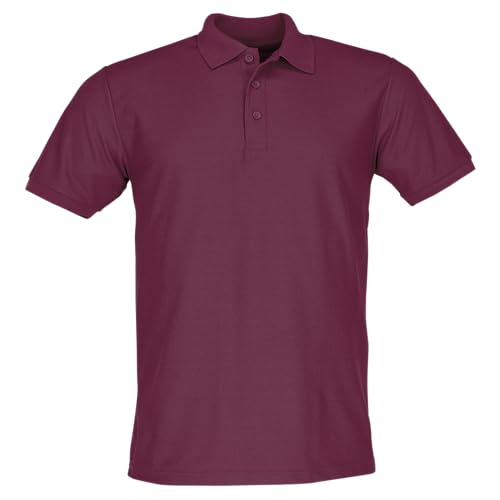Fruit of the Loom 65/35 Polo + GRATIS MyShirt Stoffbeutel, Farbe:Burgund + GRATIS MyShirt Stoffbeutel, Größe:2XL von Fruit of the Loom