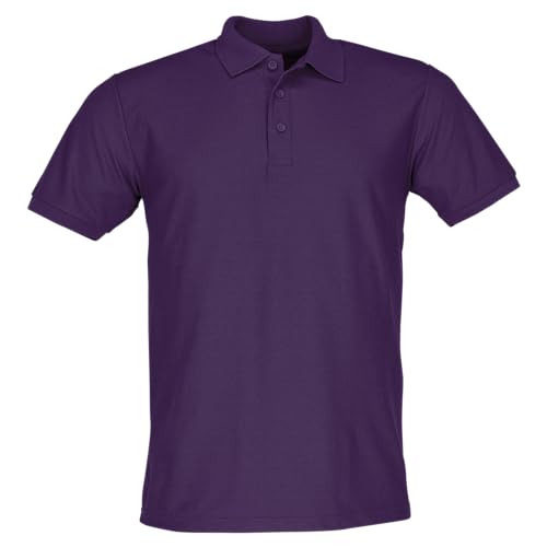 Fruit of the Loom 65/35 Polo + GRATIS MyShirt Stoffbeutel, Farbe:violett + GRATIS MyShirt Stoffbeutel, Größe:3XL von Fruit of the Loom