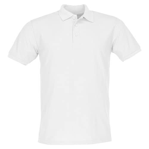 Fruit of the Loom 65/35 Polo + GRATIS MyShirt Stoffbeutel, Farbe:weiß + GRATIS MyShirt Stoffbeutel, Größe:4XL von Fruit of the Loom