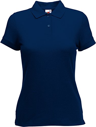 Fruit of the Loom 65/35 Polo Lady-Fit Poloshirt NEU, Farbe:Navy, Größe:2XL von Fruit of the Loom