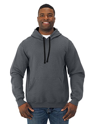 Fruit of the Loom 7.2 oz. Sofspun Hooded Sweatshirt (SF76R) -Charcoal H -2XL von Fruit of the Loom