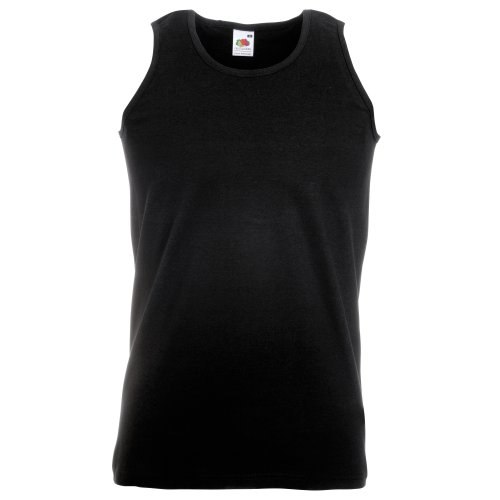 Fruit of the Loom Athletic Tank Top für Männer (5XL) (Schwarz) von Fruit of the Loom