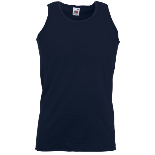 Fruit of the Loom Herren Athletic Vest, dunkelblau, XXL von Fruit of the Loom