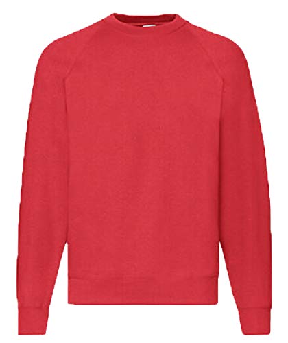 Fruit of the Loom Herren Sweatshirts M L XL XXL 3XL 4XL auch Sets M L XL XXL 3XL 4XL auch Sets(M, Rot) von Fruit of the Loom