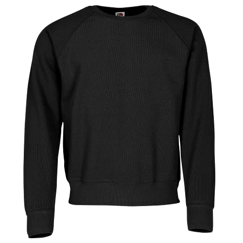 Fruit of the Loom Herren Sweatshirts M L XL XXL 3XL 4XL auch Sets M L XL XXL 3XL 4XL auch Sets(XL, Schwarz) von Fruit of the Loom