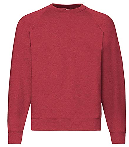 Fruit of the Loom Herren Sweatshirts M L XL XXL 3XL 4XL auch Sets M L XL XXL 3XL 4XL auch Sets(XL, Vintage Red) von Fruit of the Loom