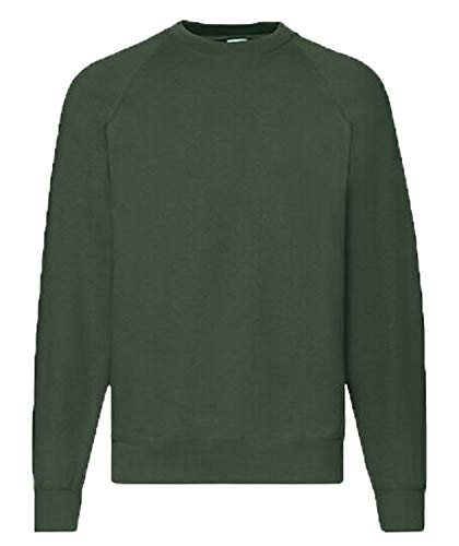 Fruit of the Loom Herren Sweatshirts M L XL XXL 3XL 4XL auch Sets M L XL XXL 3XL 4XL auch Sets(XXL, Flaschengrün) von Fruit of the Loom