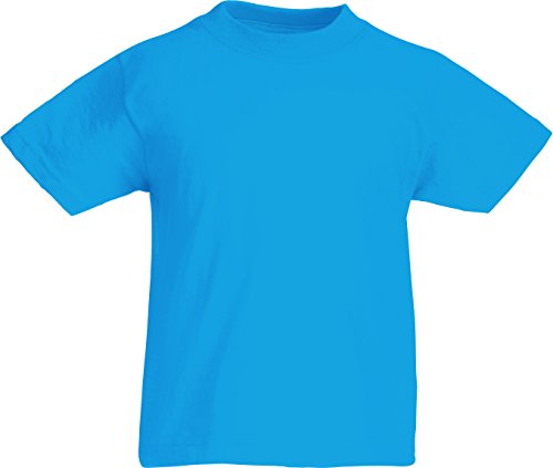 Fruit of the Loom Childrens T-Shirt - Azure Blau 7/8 von Fruit of the Loom