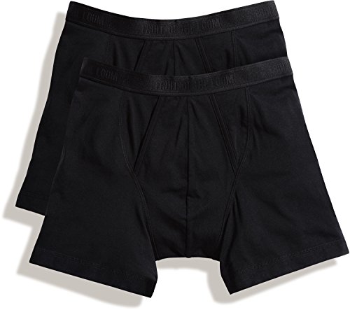 Fruit of the Loom - Classic Boxer 2er Pack Farbe schwarz Größe L von Fruit of the Loom