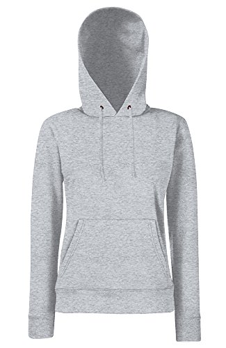 Fruit of the Loom Classic Damen Hoodie in Grau Größe L von Fruit of the Loom
