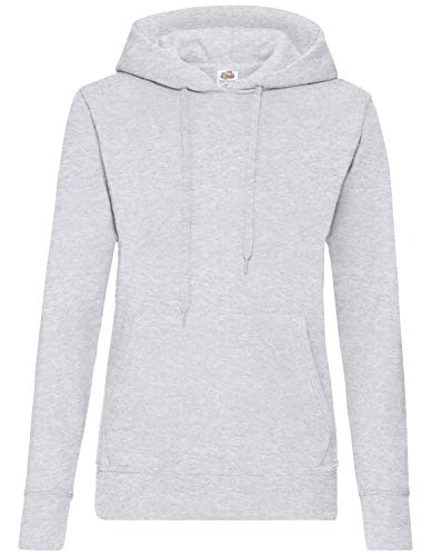 Fruit of the Loom Classic Damen Hoodie in Grau Größe XS von Fruit of the Loom