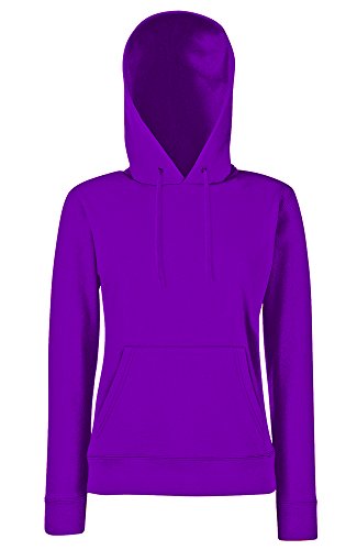 Fruit of the Loom Classic Damen Hoodie in Violett Größe XL von Fruit of the Loom