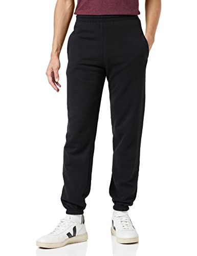 Fruit of the Loom Classic Elasticated Cuff Jog Pants Herren Jogginghose, Farbe:schwarz, Größe:3XL von Fruit of the Loom