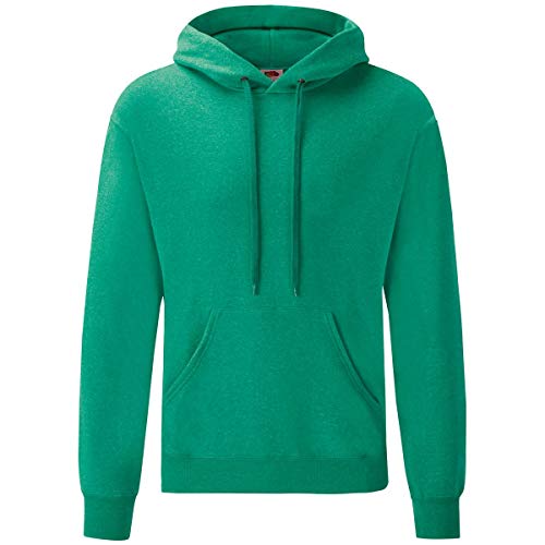 Fruit of the Loom Classic Hooded Sweat, Größe:XL, Farbe:Retro grün meliert von Fruit of the Loom