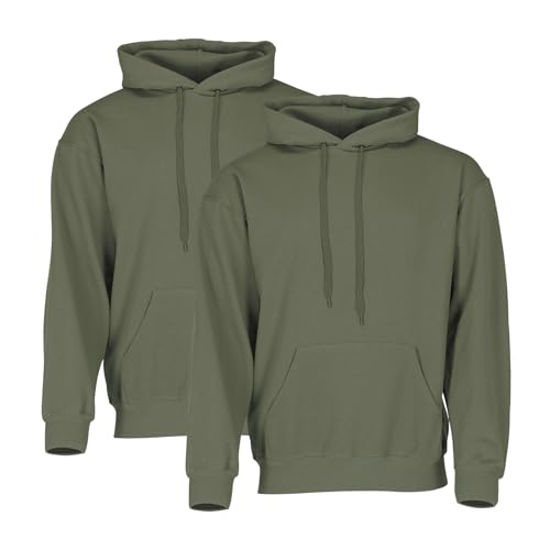 Fruit of the Loom Classic Hooded Sweat 2er-Pack Herren, Classic Olive, L Fruit of the Loom Classic Hooded Sweat 2er-Pack Herren, Classic Olive, L von Fruit of the Loom