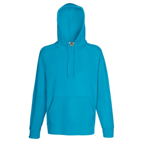 Fruit of the Loom Classic Hooded Sweat - Farbe: Azure Blue - Größe: M von Fruit of the Loom